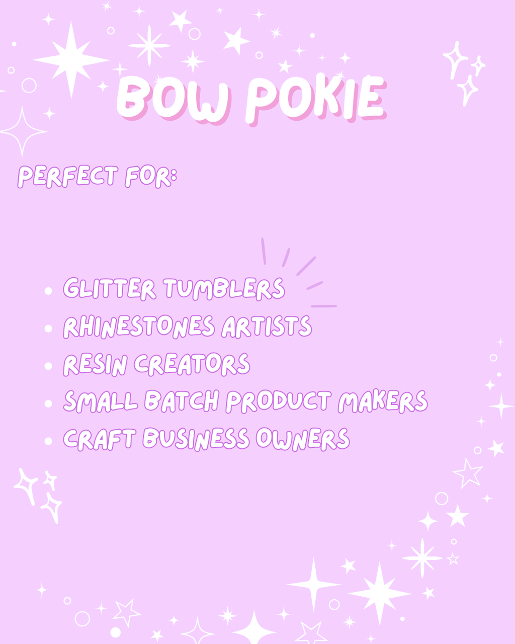 Ribbon Bow Pokie Tool – Glitter & Rhinestone Funnel Helper/ 3D printed