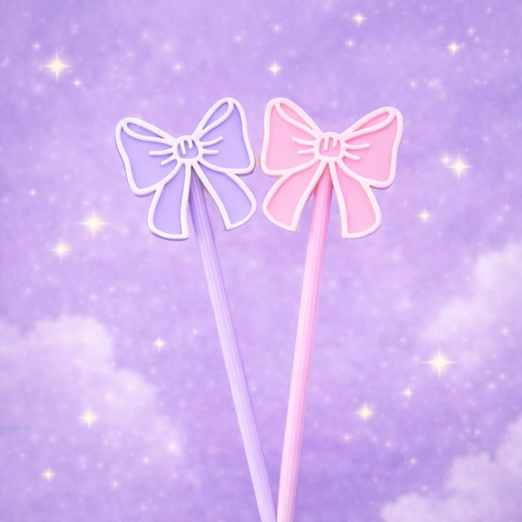 Ribbon Bow Pokie Tool – Glitter & Rhinestone Funnel Helper/ 3D printed