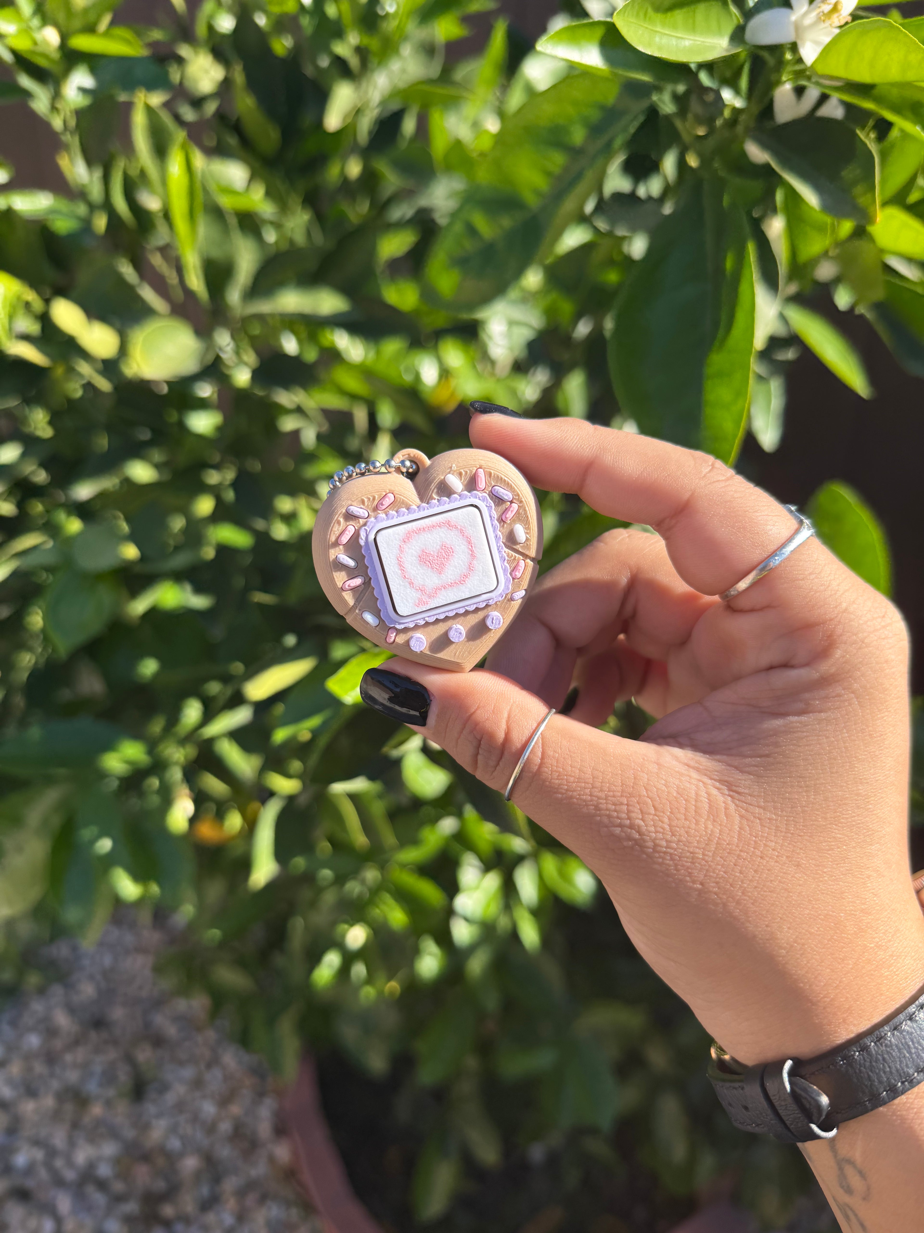 Valentine’s Day Dream Code Heart Keychains | Tamagotchi Keychain| Trinket