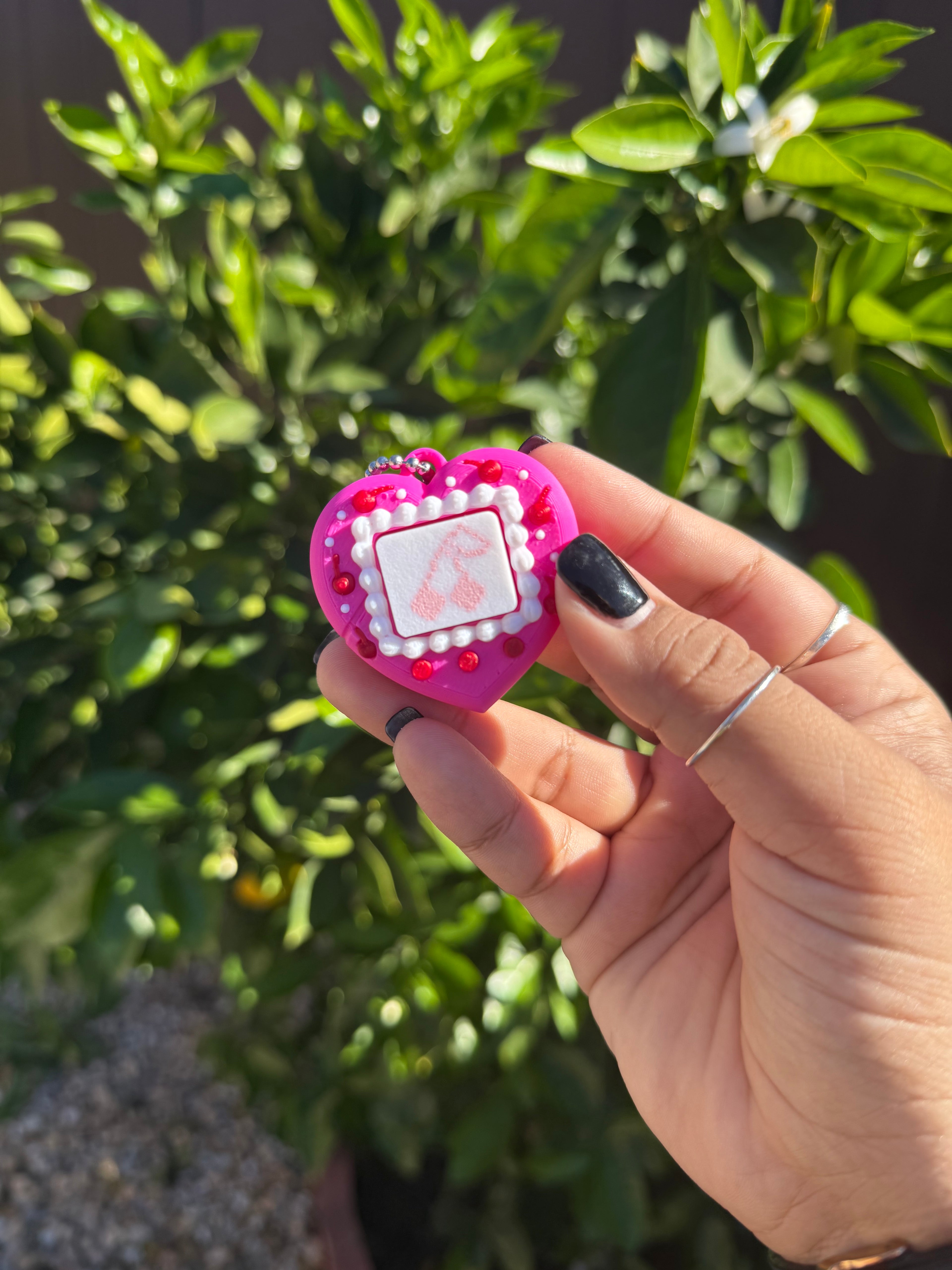 Valentine’s Day Dream Code Heart Keychains | Tamagotchi Keychain| Trinket