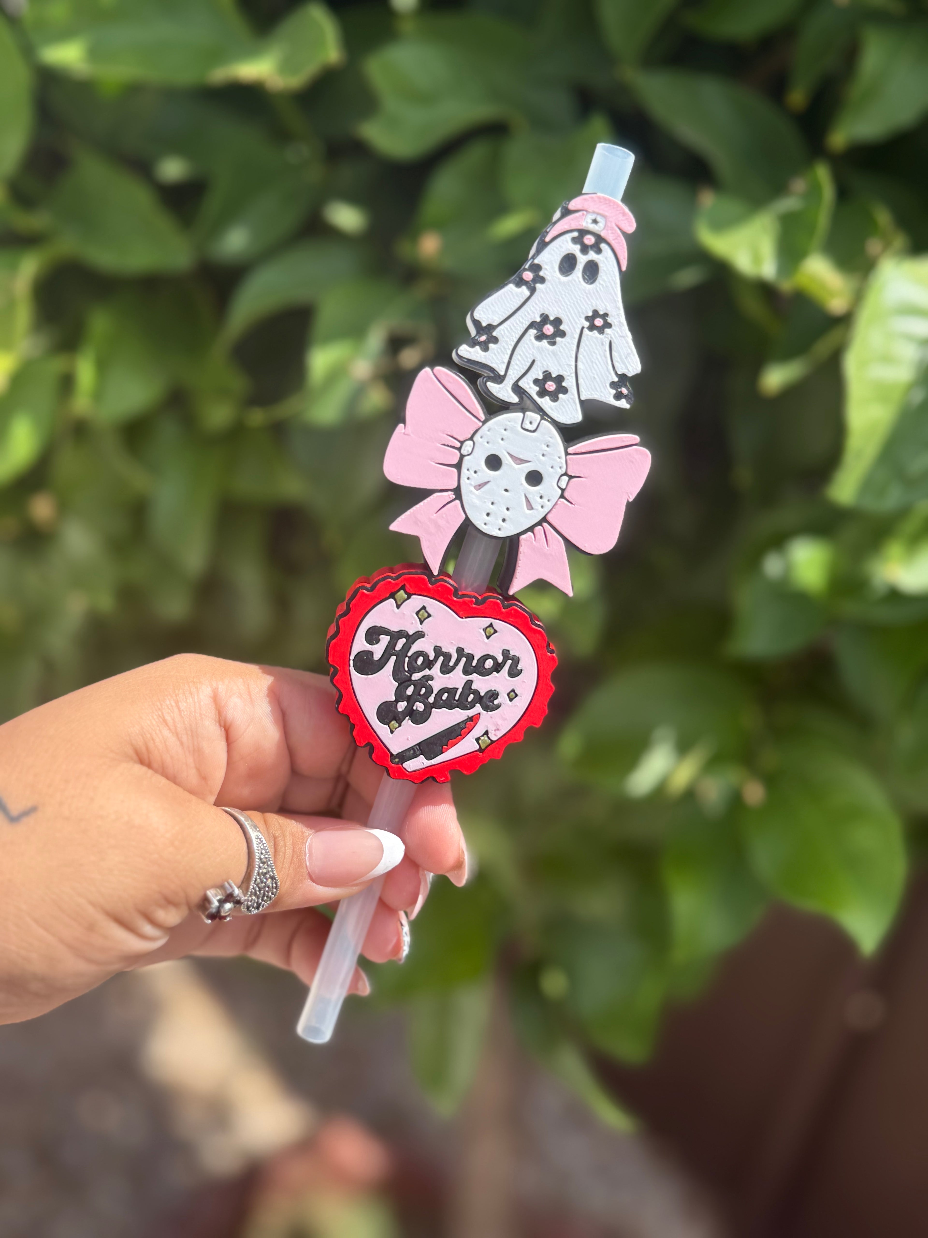 Halloween straw toppers