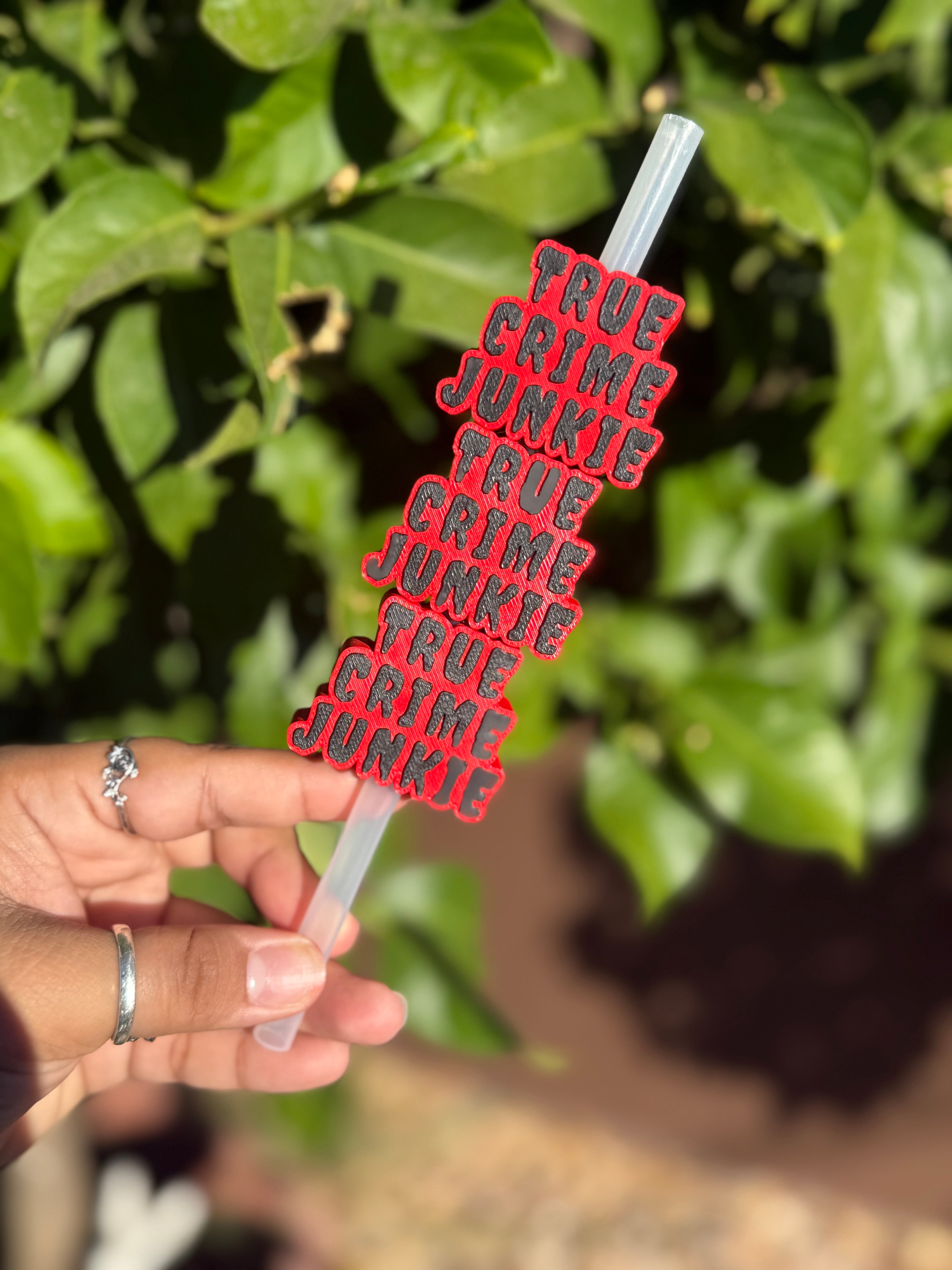 True Crime Straw Topper