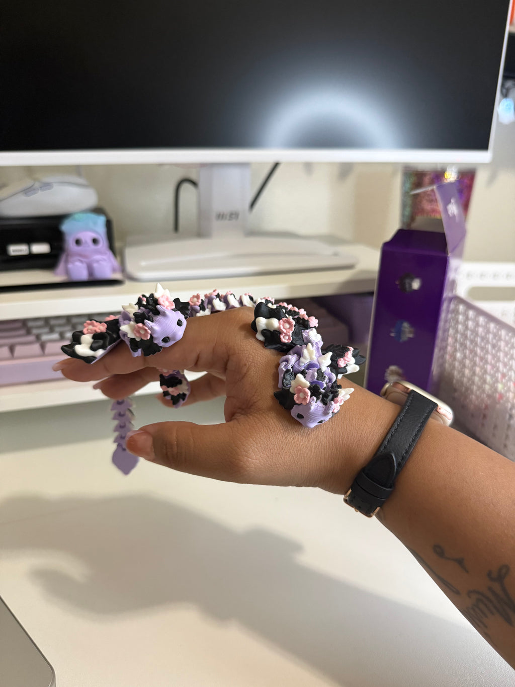 Violet — 3D Printed Kawaii Dragon