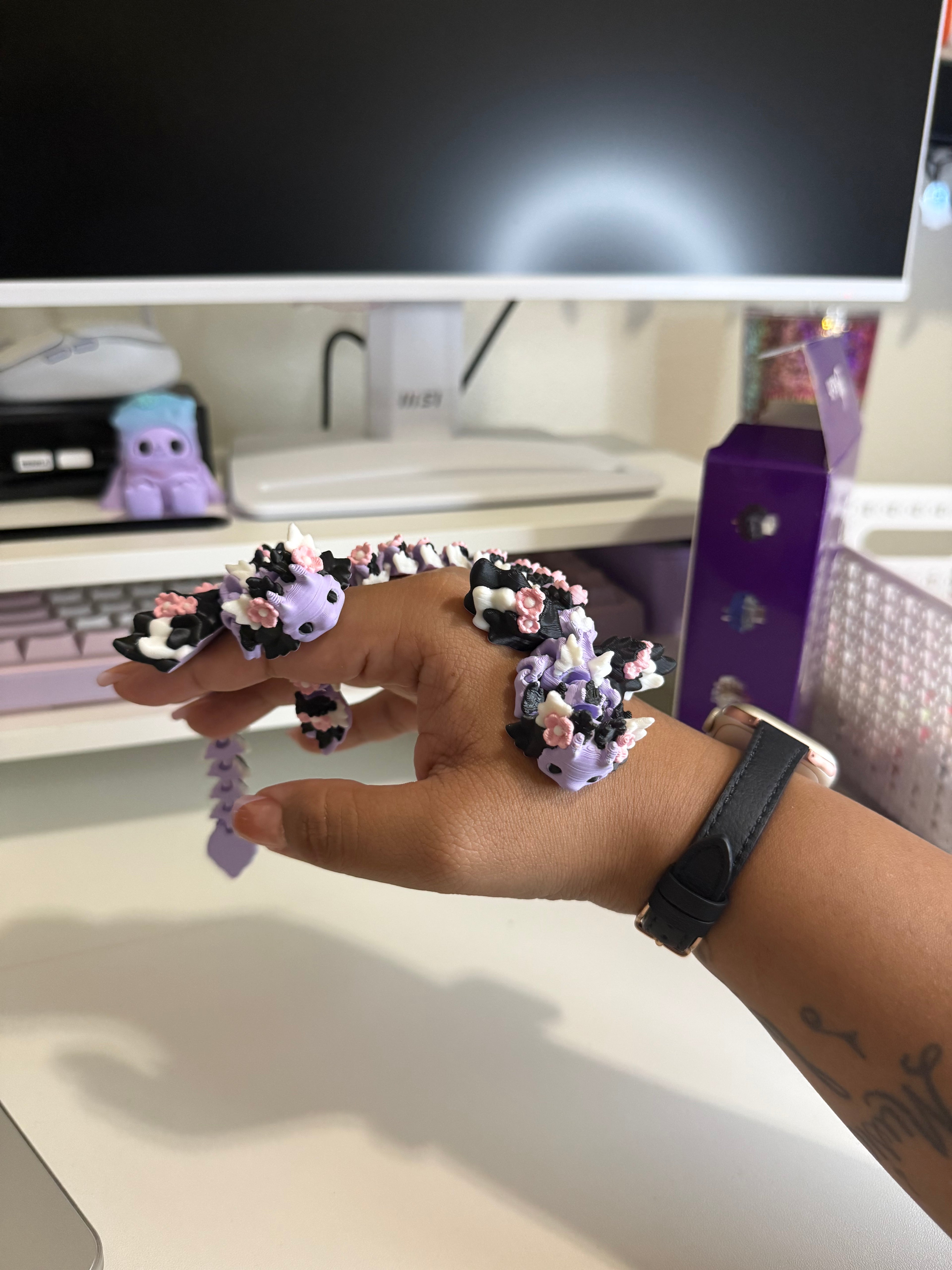 Violet — 3D Printed Kawaii Dragon