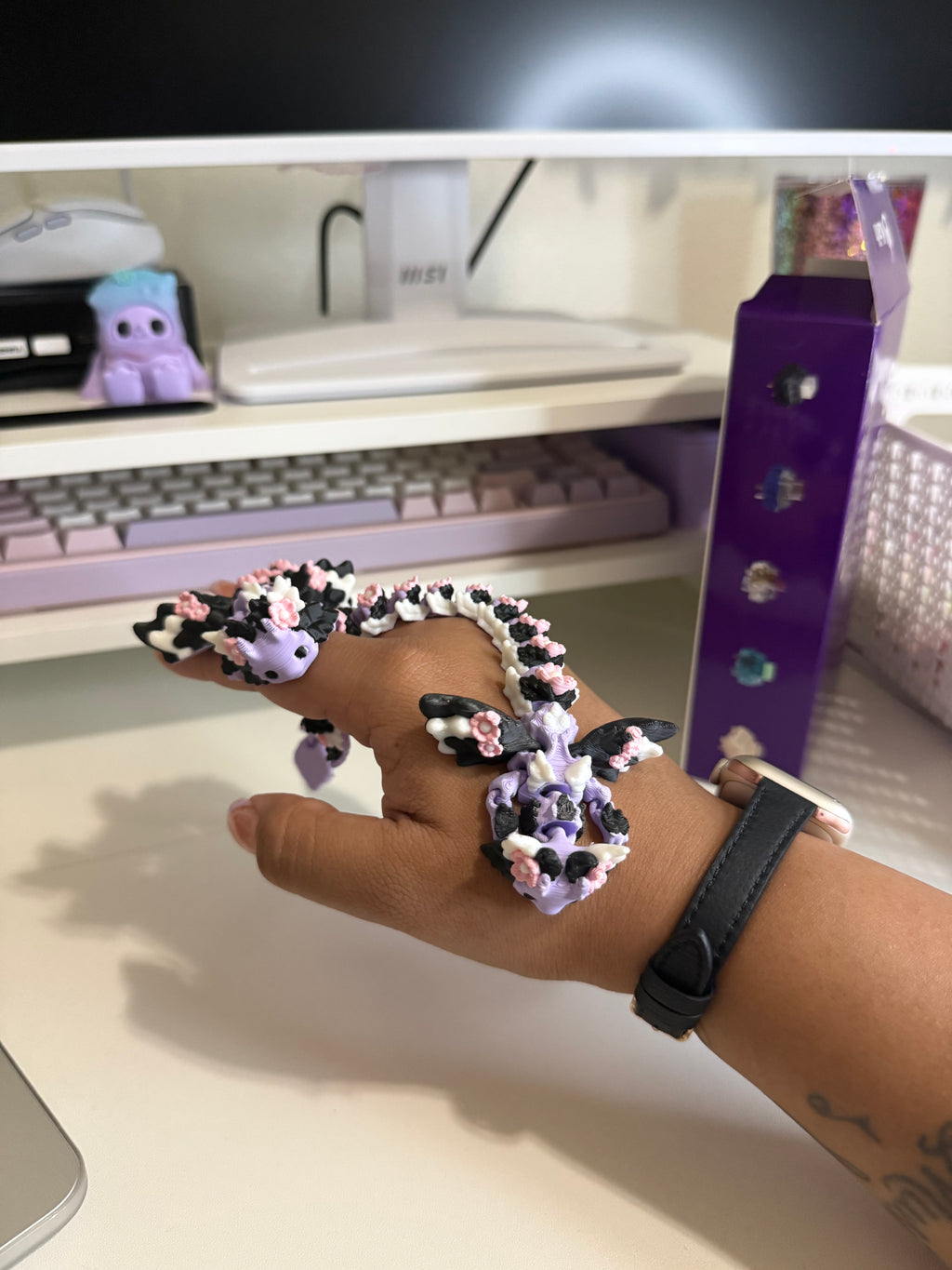 Violet — 3D Printed Kawaii Dragon