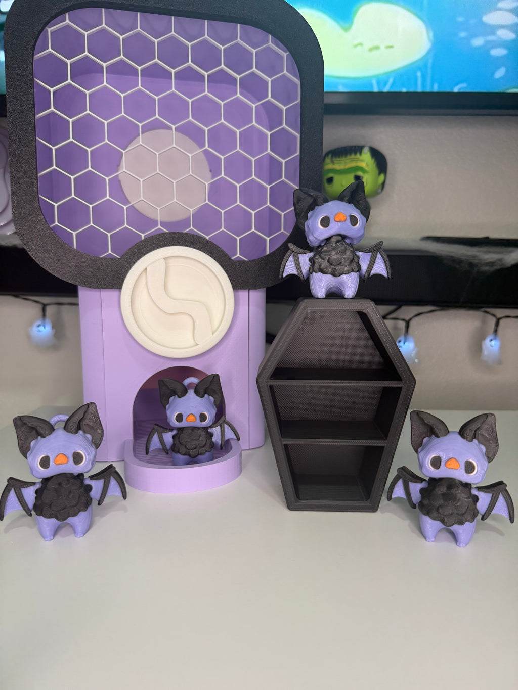 The Moon Veils — Cute 3D Printed Bat Family