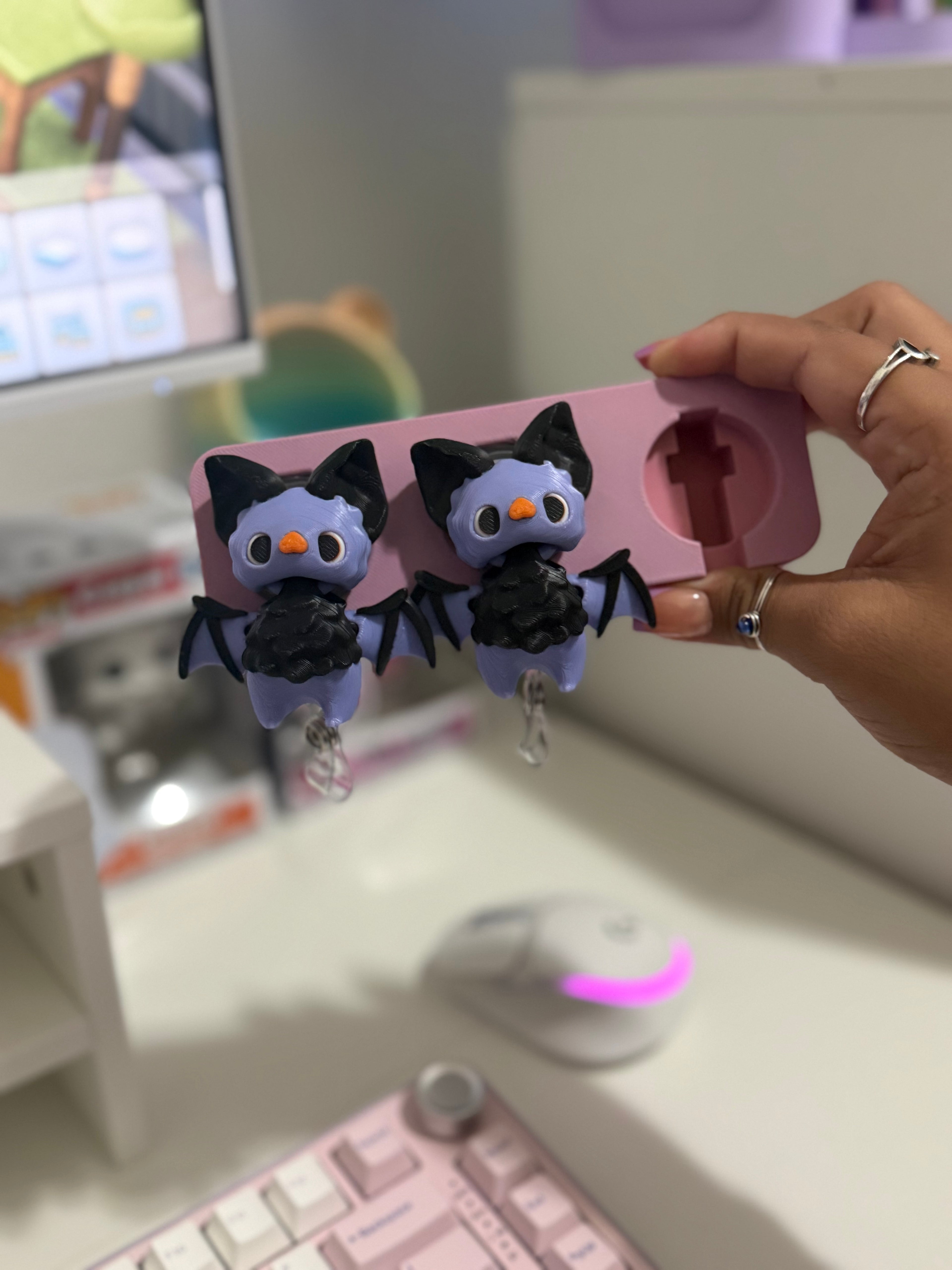 The Moon Veils — Cute 3D Printed Bat Family