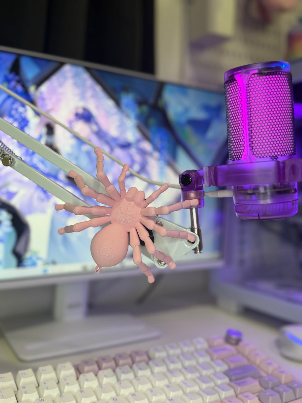 Bubbles the Mic Crawler — Cozy Desk Buddy