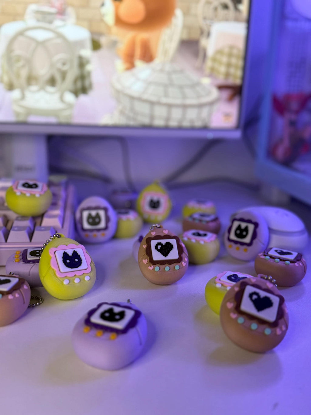 Animal Crossing Pixel Pets – 3D Printed Keychains & Desk Collectibles