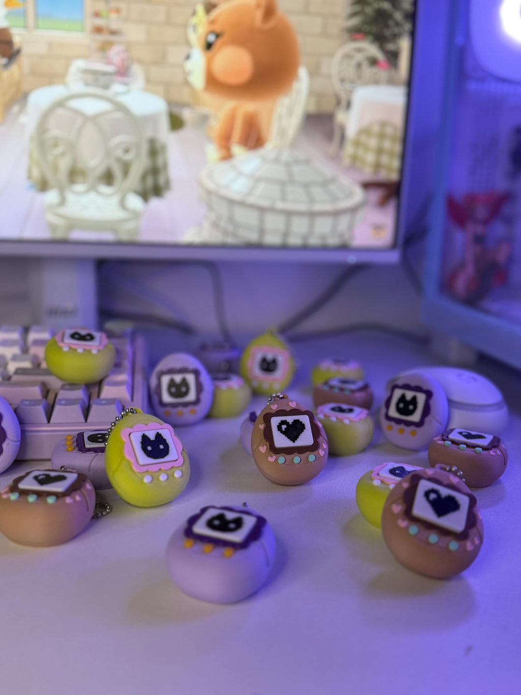 Animal Crossing Pixel Pets – 3D Printed Keychains & Desk Collectibles
