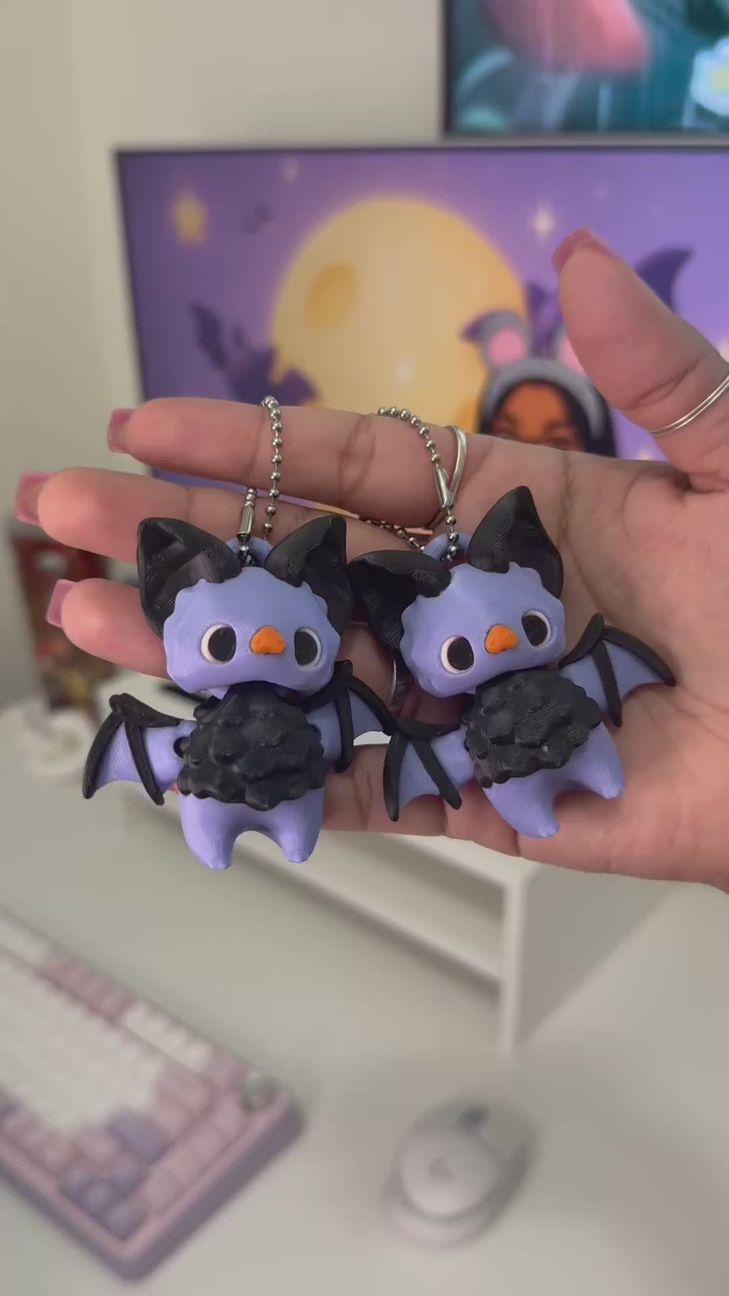 The Moon Veils — Cute 3D Printed Bat Family