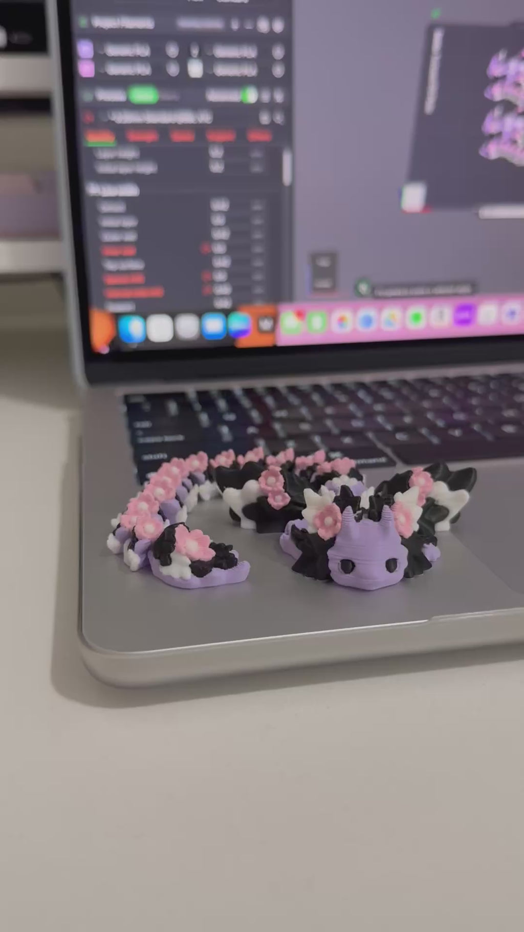 Violet — 3D Printed Kawaii Dragon
