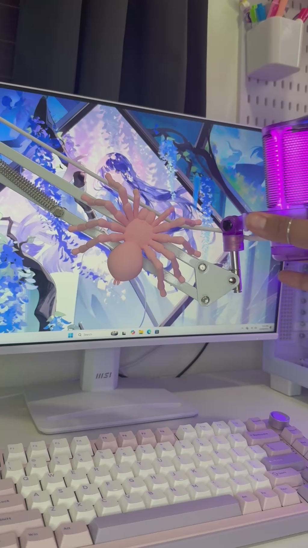 Bubbles the Mic Crawler — Cozy Desk Buddy